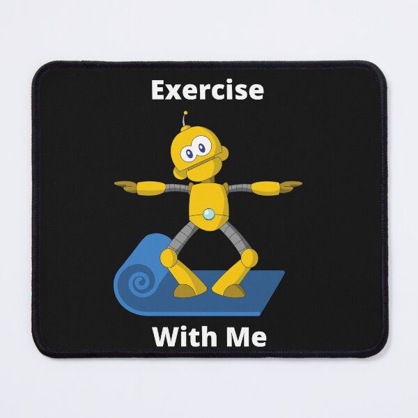 Item preview, Friendly Robot Exercising and Doing Yoga designed and sold by GearGirlNJ.