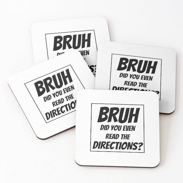 Item preview, Bruh Did You Even Read The Directions designed and sold by BookOfE.