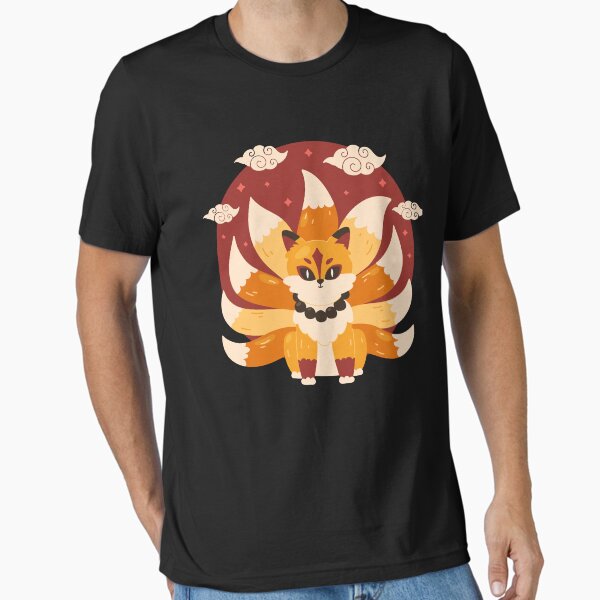 Artikel-Vorschau von Kyuubi Nine Tails Yokai Akatsuki Kitsune, designt und verkauft von senpaibunny.