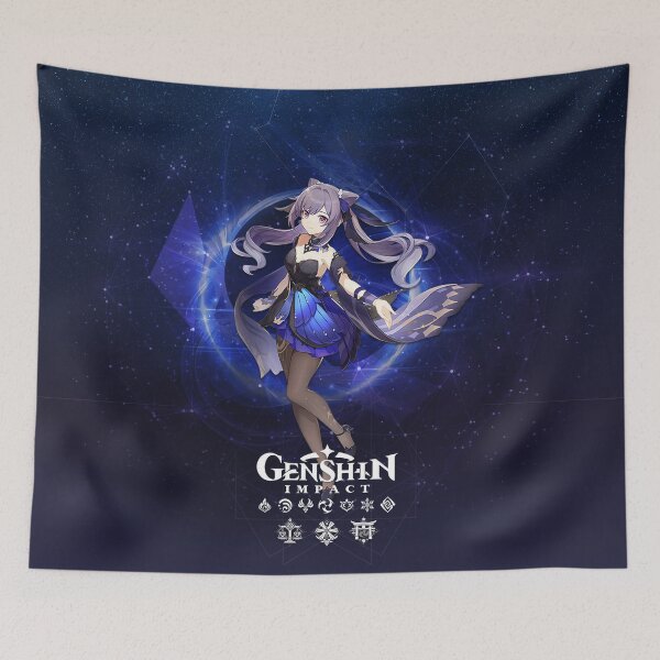 Item preview, Keqing Electro Character Genshin Impact designed and sold by genshinwaifus.
