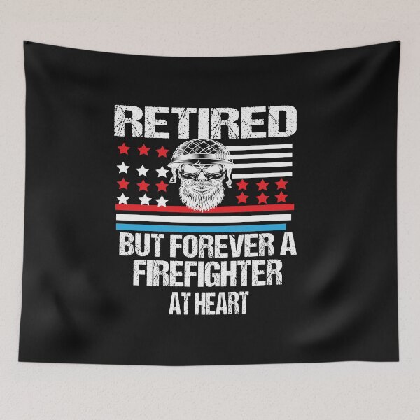 Item preview, Retired But Forever A Firefighter At Heart designed and sold by ASSOUKI9.