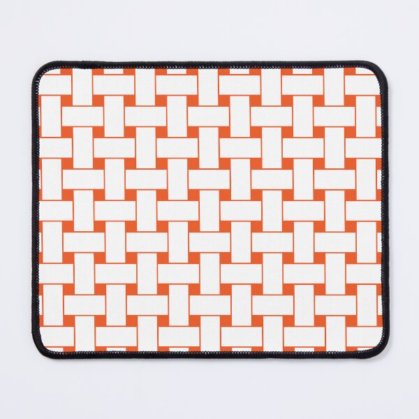 Item preview, Orange Basketweave Pattern designed and sold by patterniastudio.