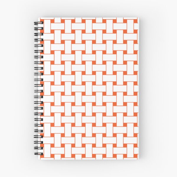 Item preview, Orange Basketweave Pattern designed and sold by patterniastudio.