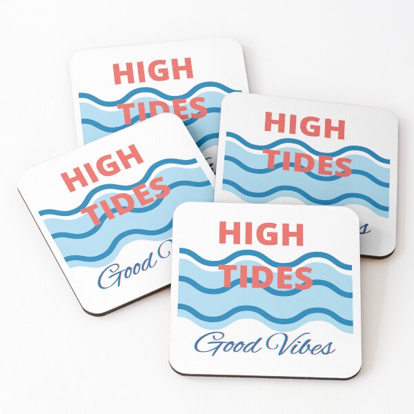 Item preview, High tides good vibes | tropical and beach life designed and sold by OceanLustStore.