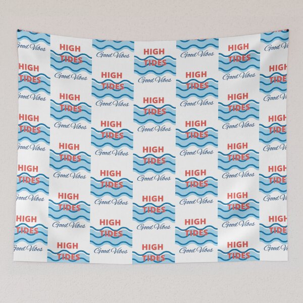 Item preview, High tides good vibes | tropical and beach life designed and sold by OceanLustStore.