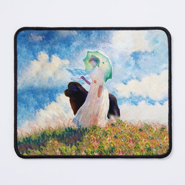Item preview, Newfie with Suzanne in Monet Painting designed and sold by Christine Mullis.