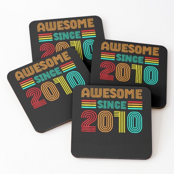 Item preview, Awesome Since 2010 12th Birthday Retro T-Shirt designed and sold by mogushn.