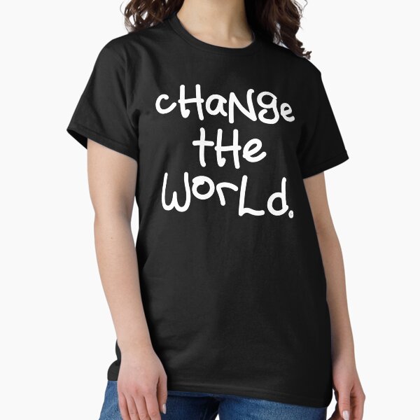 Item preview, Change The World (white) written in ScanoHand font by Glenn Scano designed and sold by Glenn Scano.