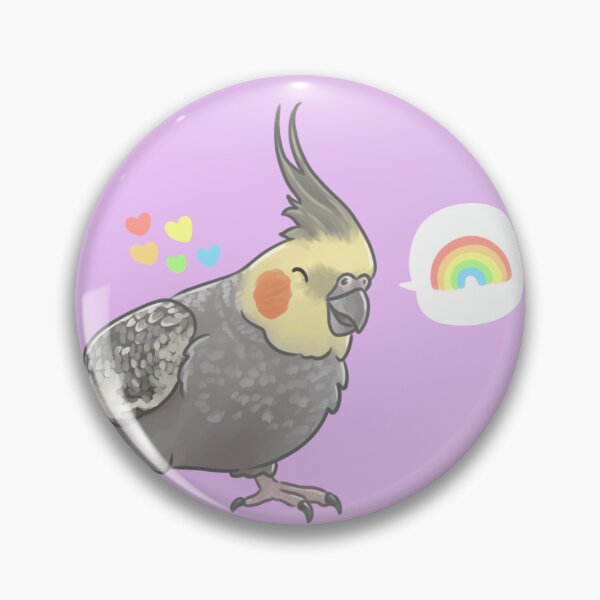 Item preview, Purple Rainbow Cockatiel designed and sold by AdoraBirdArt.