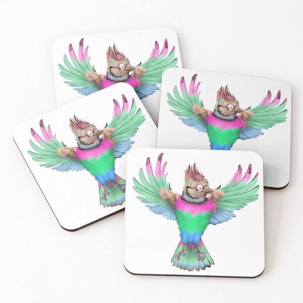 Item preview, ^ Bandera del orgullo polisexual | Pájaro de dibujos animados designed and sold by Snootrac.