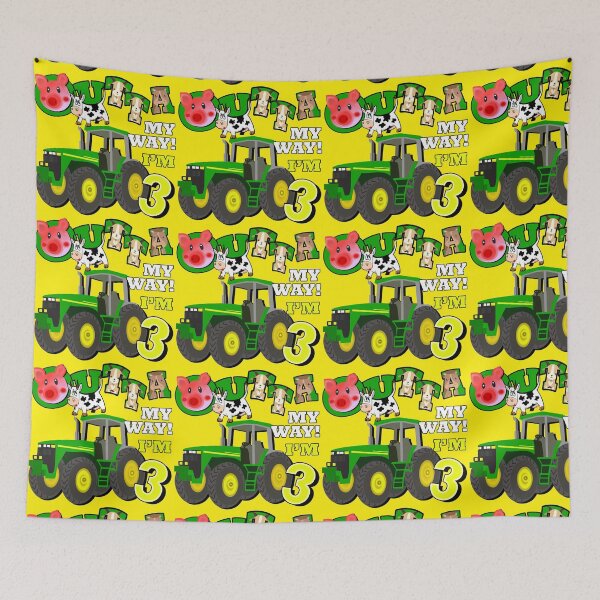 Item preview, Birthday Farm Tractors 3 Year Old Outta My Way I'm Three Kids designed and sold by Cute & Sassy Custom Gifting Boutiques.