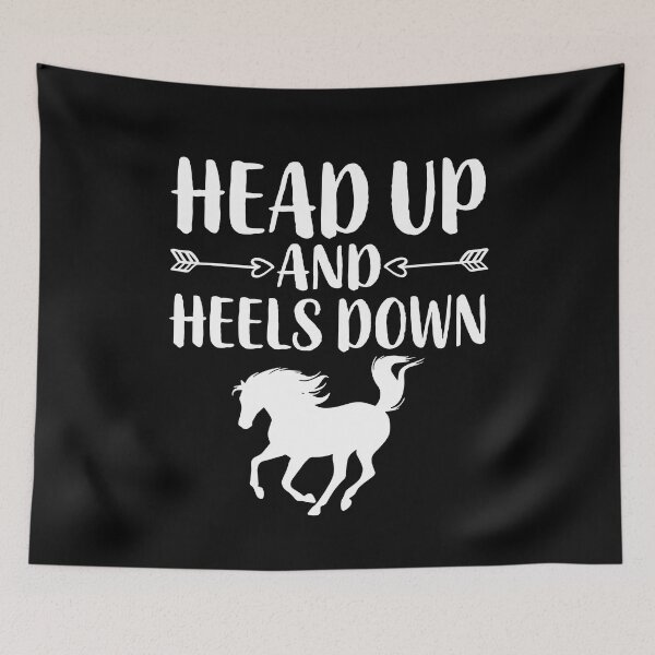 Item preview, Head Up And Heels Down - Funny Horse Saying  designed and sold by Creative Angel.