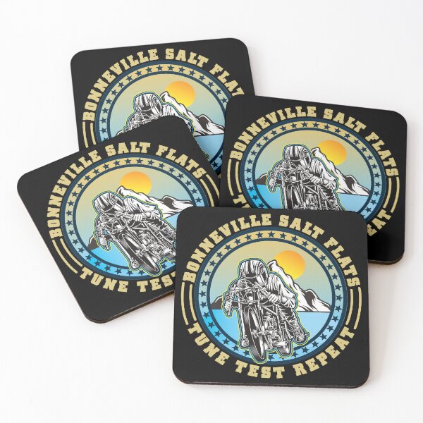 Item preview, Bonneville Salt Flats Vintage Retro Motorcycle Rider designed and sold by CharJens.