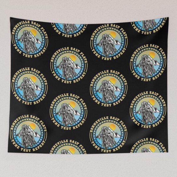 Item preview, Bonneville Salt Flats Vintage Retro Motorcycle Rider designed and sold by CharJens.