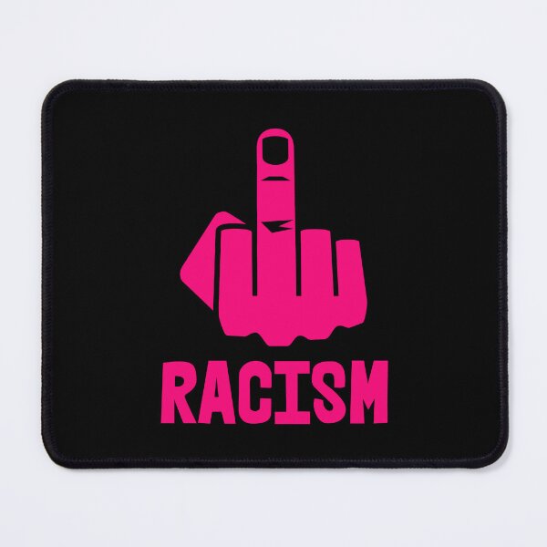 Item preview, F*CK RACISM - censored with middle finger (hot pink 1) designed and sold by Thelittlelord.