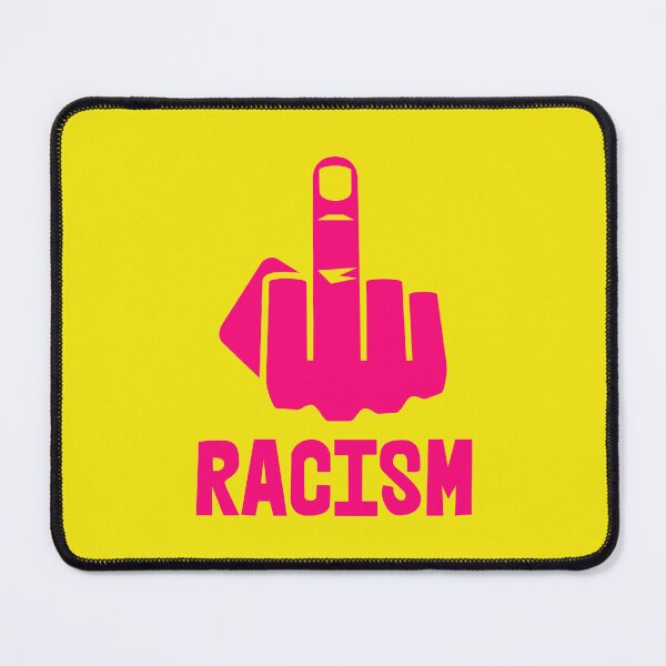 Item preview, F*CK RACISM - censored with middle finger (hot pink 2) designed and sold by Thelittlelord.