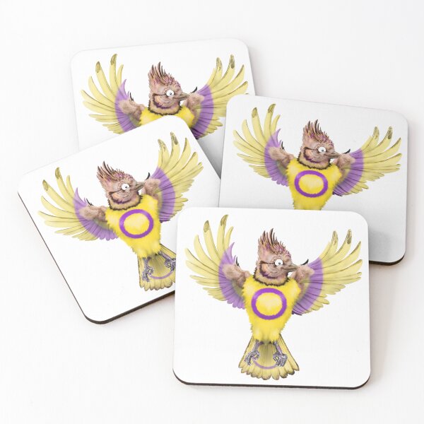 Item preview, ^ Intersex Pride Flag | Cartoon Bird  designed and sold by Snootrac.