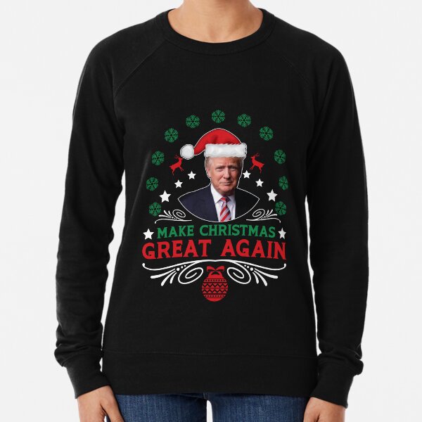 Item preview, Ugly Christmas Trump Tshirt Make Christmas Great Again designed and sold by Heidi Designs.