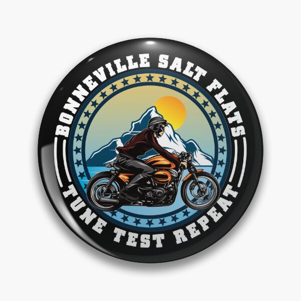 Item preview, Bonneville Salt Flats Vintage Retro Motorcycle Rider designed and sold by CharJens.