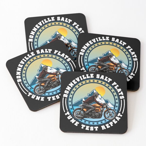 Item preview, Bonneville Salt Flats Vintage Retro Motorcycle Rider designed and sold by CharJens.