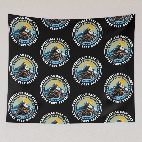 Item preview, Bonneville Salt Flats Vintage Retro Motorcycle Rider designed and sold by CharJens.