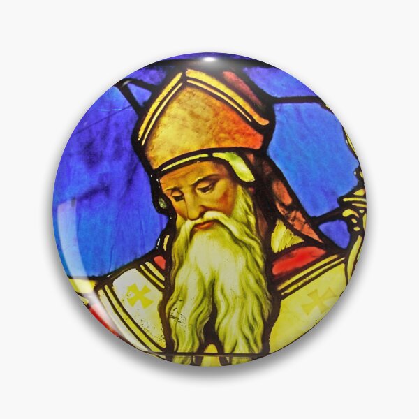 Item preview, Window of St. Augustine by Louis Comfort Tiffany designed and sold by CristalleLisa.