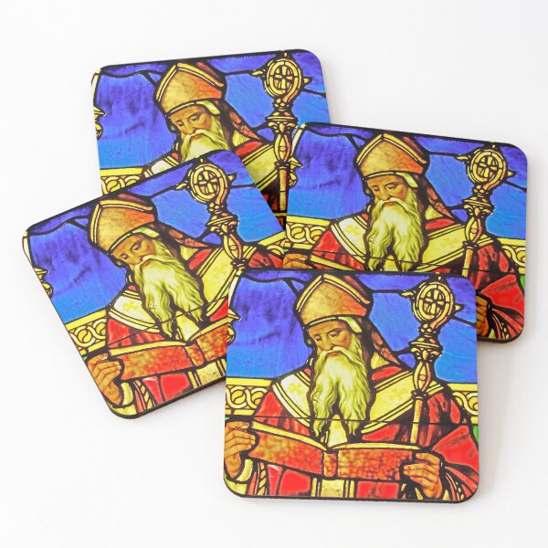 Item preview, Window of St. Augustine by Louis Comfort Tiffany designed and sold by CristalleLisa.