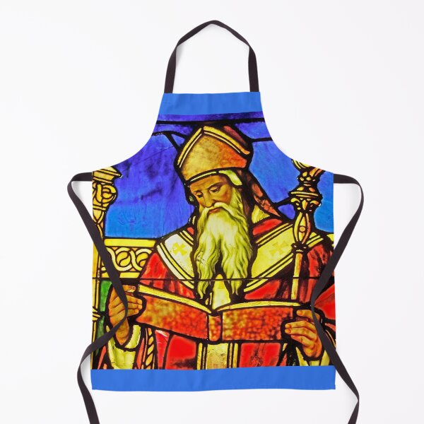 Item preview, Window of St. Augustine by Louis Comfort Tiffany designed and sold by CristalleLisa.