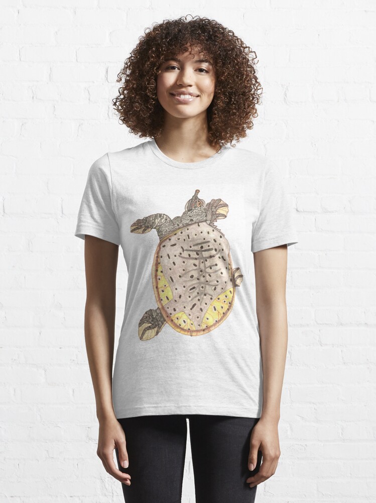 T-shirt essentiel for Sale avec l'œuvre « Tortue-molle à épines » de  l'artiste Stephanie Wilker