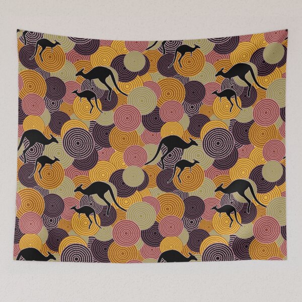 Item preview, Stayclassy kangaroo australian aborigen art designed and sold by GraphismNinja.