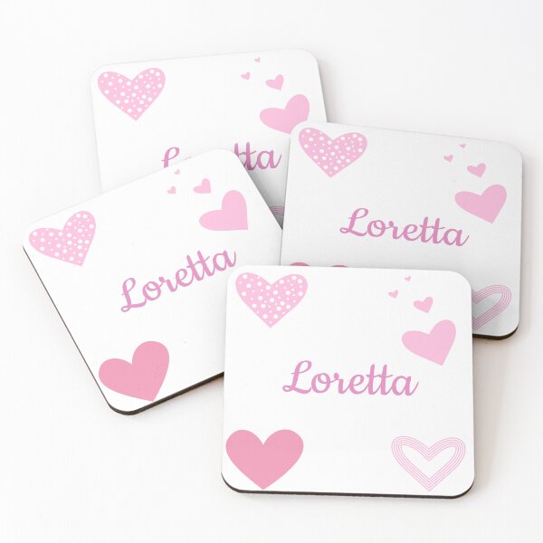 Item preview, Loretta Pink Hearts Design  designed and sold by debmund.