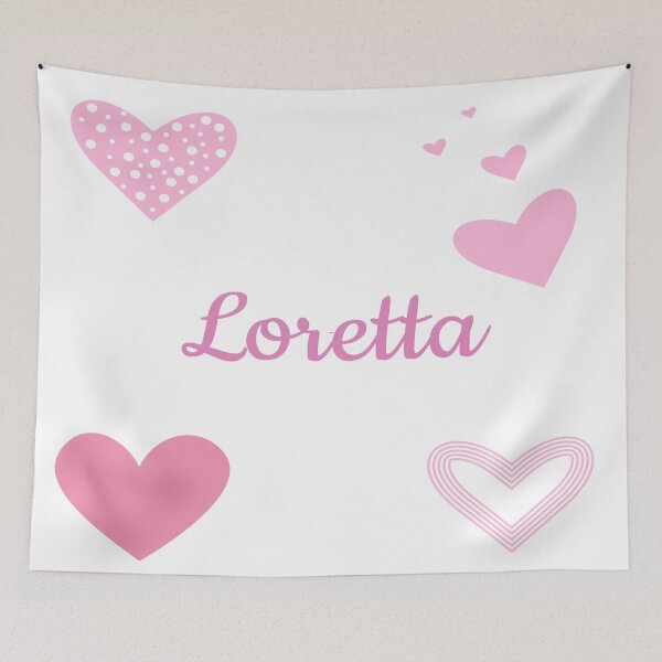 Item preview, Loretta Pink Hearts Design designed and sold by debmund.