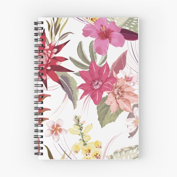 Item preview, Digital Tropical Autumn Floral Pattern designed and sold by WearWolfDesigns.