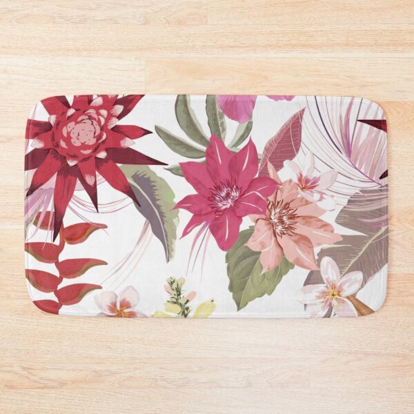 Item preview, Digital Tropical Autumn Floral Pattern designed and sold by WearWolfDesigns.