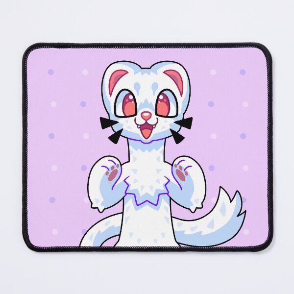 Item preview, Bouncy Albino Ferret designed and sold by ErmineEclair.