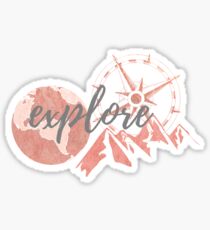 Explore Rose Gold Sticker