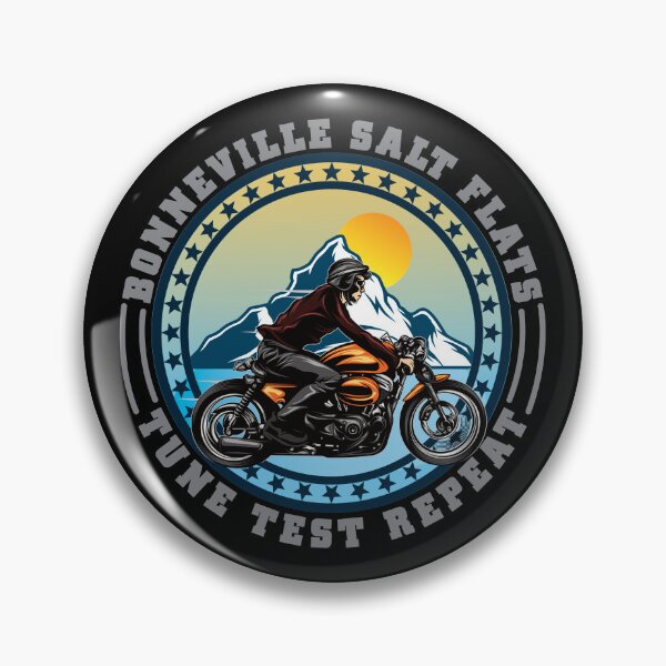 Item preview, Bonneville Salt Flats Vintage Retro Motorcycle Rider designed and sold by CharJens.
