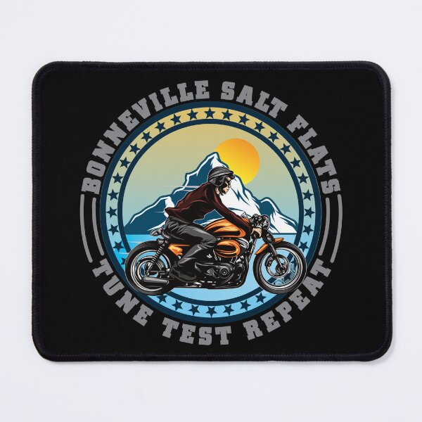 Item preview, Bonneville Salt Flats Vintage Retro Motorcycle Rider designed and sold by CharJens.