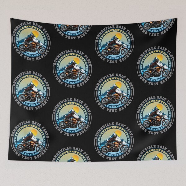 Item preview, Bonneville Salt Flats Vintage Retro Motorcycle Rider designed and sold by CharJens.