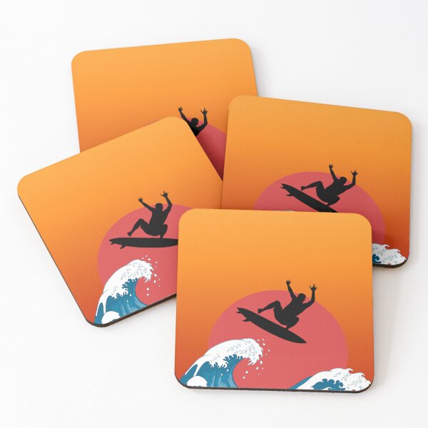Item preview, Surfing: Japanese Inspired Sunset 2 designed and sold by OutofFocusShop.