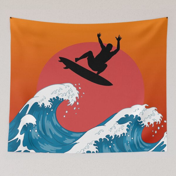 Item preview, Surfing: Japanese Inspired Sunset 2 designed and sold by OutofFocusShop.