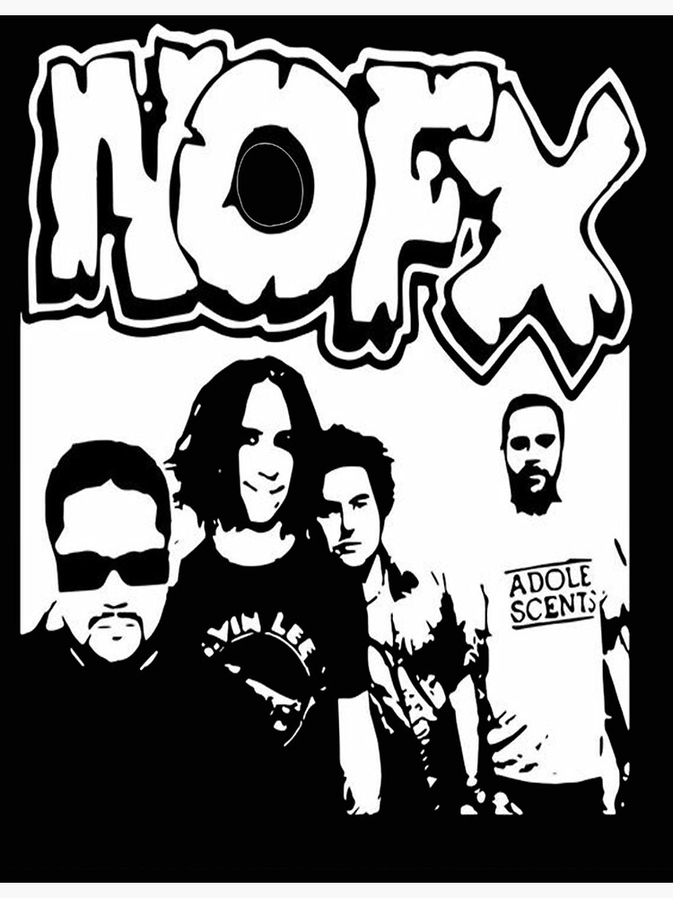 nofx-punk-band-logo-poster-for-sale-by-valga56-redbubble