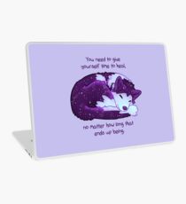 "You Need to Give Yourself Time to Heal" Galaxy Pup Laptop Skin
