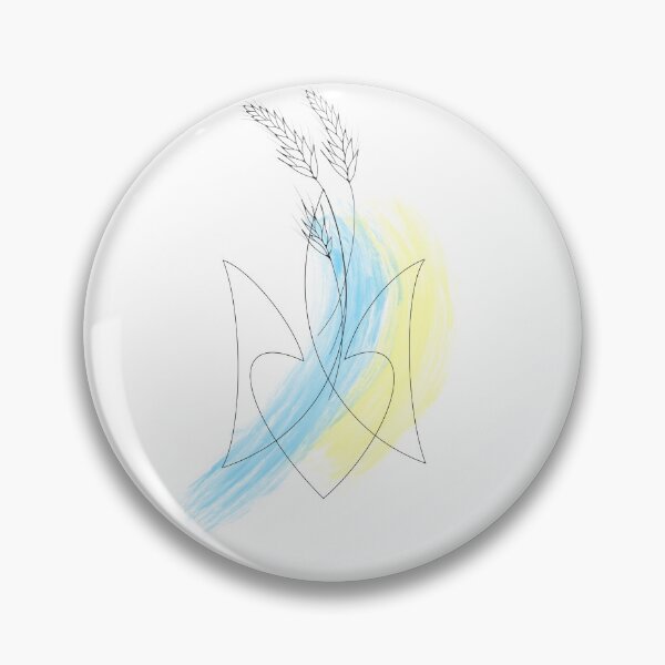 Item preview, sketch of a patriotic tattoo: a Ukrainian trident and an ear of wheat with a yellow-blue flag designed and sold by Sunshine2504.