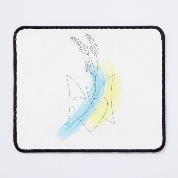 Item preview, sketch of a patriotic tattoo: a Ukrainian trident and an ear of wheat with a yellow-blue flag designed and sold by Sunshine2504.