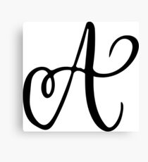 Capital A Canvas Print