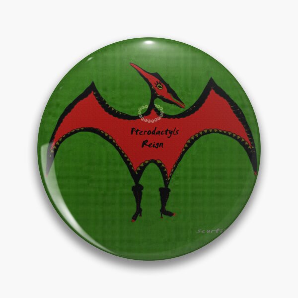 Item preview, Pterodactyls Reign Green and Cherry designed and sold by Sarah Curtiss.