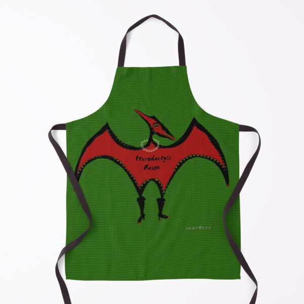 Item preview, Pterodactyls Reign Green and Cherry designed and sold by Sarah Curtiss.
