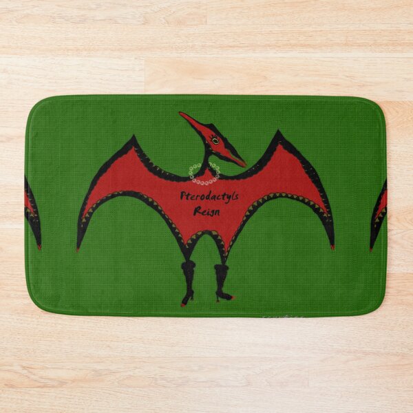 Item preview, Pterodactyls Reign Green and Cherry designed and sold by Sarah Curtiss.
