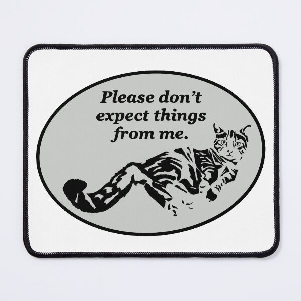 Item preview, Cat Expectations designed and sold by nerdpins.